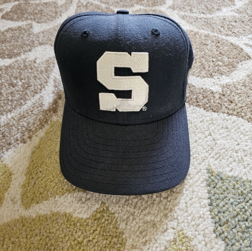 Black Cap with White Lettering
